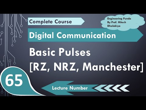 Basic Pulses NRZ RZ Manchester in Digital Communication by Engineering Funda