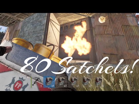 80 Satchels Raid | Satchel vs Armored Wall - Rust