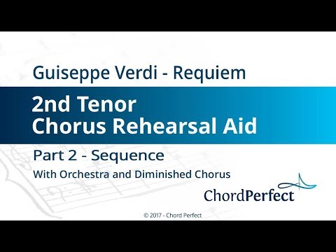 Verdi's Requiem Part 2 - Sequence - 2nd Tenor Chorus Rehearsal Aid