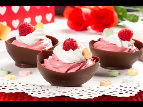 Cupid's Raspberry Mousse Cups Video