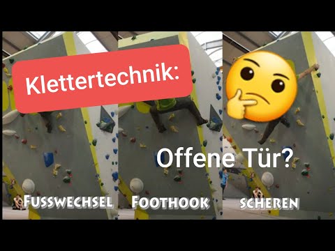 Klettertechnik Grundlagen - 3 Varianten eine offene Tür zu verhindern