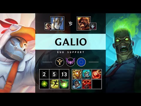 Galio Support vs Brand - EUW Master Patch 25.20