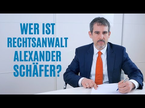 Wer ist Rechtsanwalt Dr. Alexander T. Schäfer?