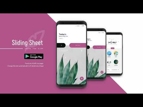 Sliding Sheet for KLWP