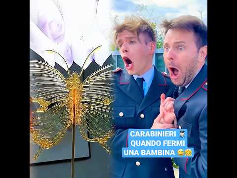 CARABINIERI 👮🏻‍♀️ Quando Fermi UNA BAMBINA 😨 - iPantellas #shorts