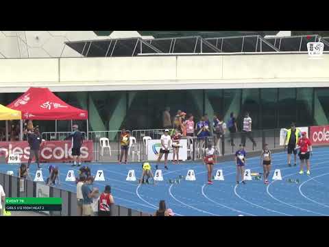 U12 Girls 100m Heat 2: 2022 Commonwealth Bank State Combined Events Championships - Sunday