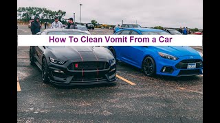 How To Clean Vomit From a Car✅✅ { Remove Smells and Stains }