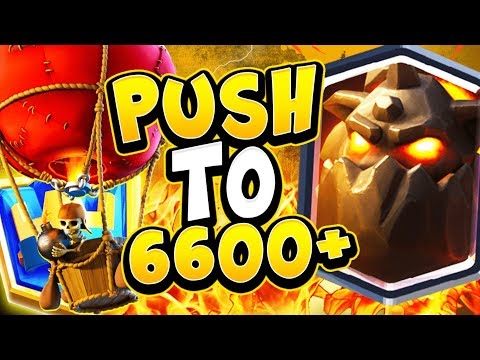 6600+ TOP LADDER with BEST LAVA LOON DECK in CLASH ROYALE!