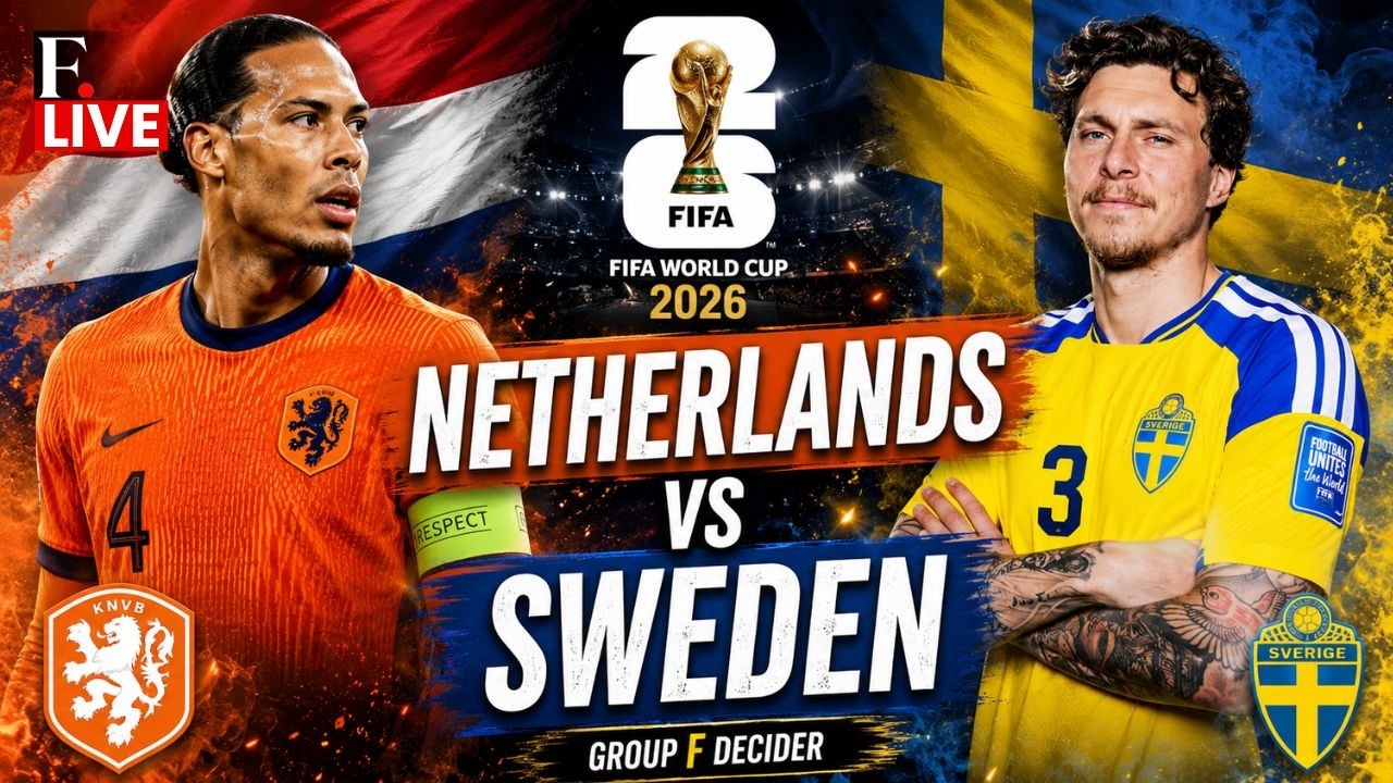 🔴 FIFA World Cup 2026 LIVE: Netherlands vs Sweden | Virgil Van Dijk vs Viktor Gyokeres | Group F