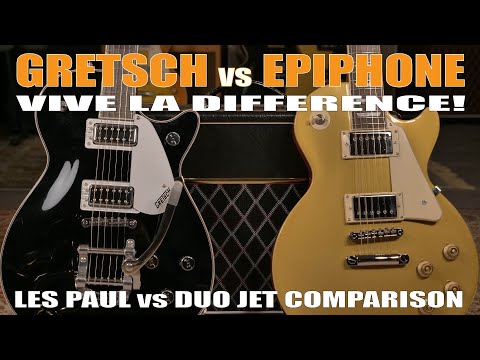 Gretsch G5230T Electromatic Jet vs Epiphone Les Paul Standard 50's - Side by Side Comparison