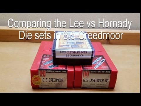 Comparing the Hornady Custom, Hornady Match, and Lee Reloading Die Sets in 6.5 Creedmoor