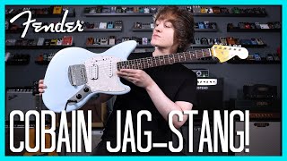 Video thumbnail for KURT COBAIN SIGNATURE GUITAR! Jag-Stang | Fender Demo by HarryAndAGuitar