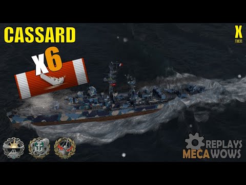 Destroyer Cassard 6 Kills & 185k Damage | World of Warships Gameplay