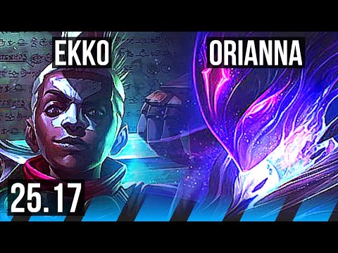 EKKO vs ORIANNA (MID) | 14/3/10 | EUW Master | 25.17