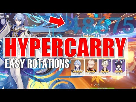 Ayato Hypercarry Team | Easy Rotations | C0 Ayato Yunjin Kazuha Bennett Genshin Impact