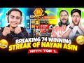 Breaking Real 74 Winning Streak Of Nayan Asin 💔 With Region Top 1 Prank Gone Wrong 😱 - Free Fire