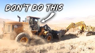 This Runaway Excavator Almost KILLED ME! - Don&#39;t Try This At Home