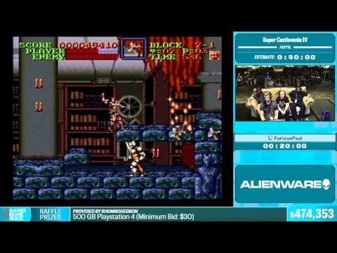 Super Castlevania IV by FuriousPaul in 35:15 - Summer Games Done Quick 2015 - Part 106