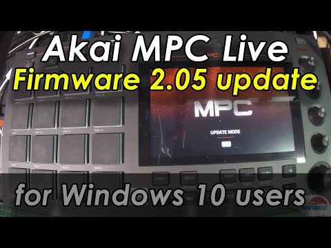 Akai MPC Live firmware 2.05 update procedure (Windows)