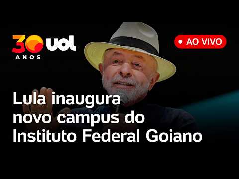 Lula discursa ao vivo na inauguração do novo campus do Instituto Federal Goiano; acompanhe