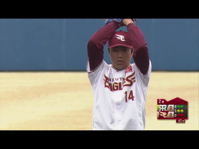 【2回表】手が出せない!! イーグルス・則本が三振を奪う!! 2018/3/16 E-T