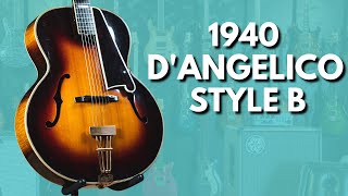 Video thumbnail for 1940 D'Angelico Style B Archtop | Demo by Ish Guitars