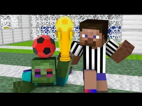 Monster School: Kung Fu Football (Bad  Monster vs Good Monster) Minecraft Animation