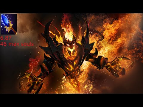 Shadow Fiend with Scepter - 46 max souls (6.87)