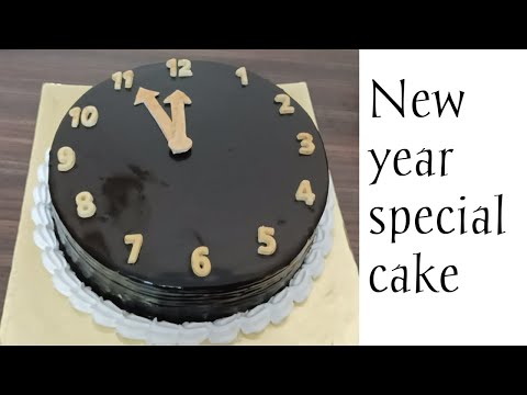 chocolate cake for new year special || 1&1/2kg chocolate cake watch design|| tasty treats by pranita