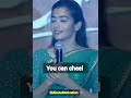 Rashmika Mandanna Motivation Speech Rashmika Speech Rashmika English Speech English Speech