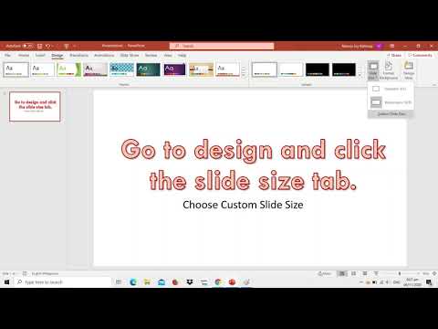 How to change orientation of Powerpoint slides