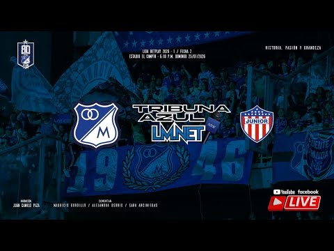 ¡EN VIVO! MILLONARIOS VS JUNIOR - LIGA BETPLAY 2026-1 25/01/2026