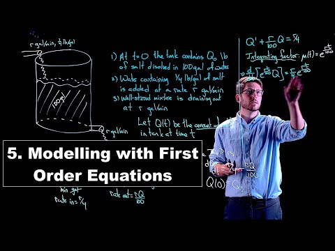 Modelling with First Order Differential Equations - Ordinary Differential Equations | Lecture 5