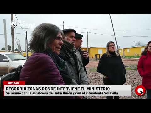 MINISTRA PASEYRO RECORRE ARTIGAS Y ABORDA ASENTAMIENTOS