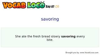 Video thumbnail for savoring