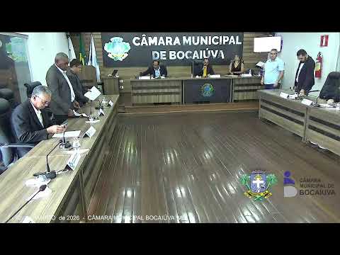 8  REUNIÃO ORDINÁRIA  - 02 de MARCO de 2026  -  CÂMARA MUNICIPAL BOCAIÚVA  MG