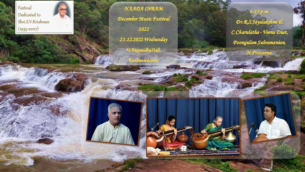 Dr.R.S.Jayalakshmi & C.Charulatha - Veena Duet - Naada Inbam December Music Festival 2022