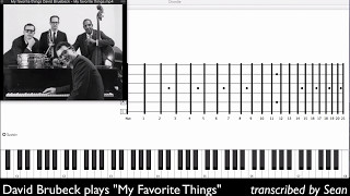 My favorite things by Dave Brubeck | MIDI File and Transcription All