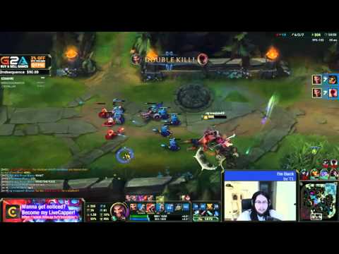 Imaqtpie takes the 1v2 as a melee Draven