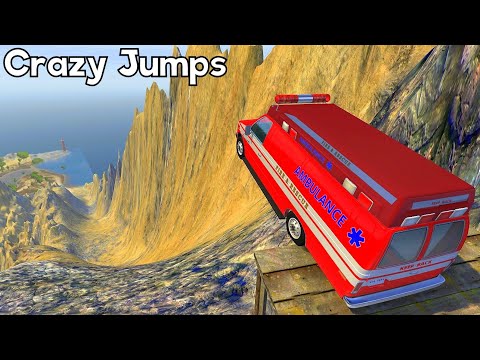 Beamng drive - Funny & Crazy High Speed Jumps (Jump Test)