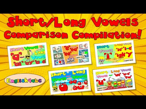 Short Vowels/Long Vowels Comparison Compilation/ Phonics Mix! (5 Videos )