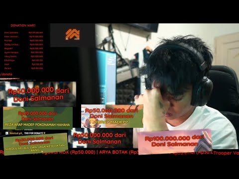 Detik Detik Reza Arap Di Donate 1Milyar Oleh Doni Salmanan Full Video