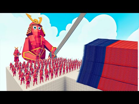 100X NINJA ARMY + 2X NINJA GIANTS VS EVERY GOD TOTALLY ACCURATE BATTLE SIMULATOR TABS