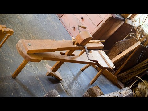 How to use a Shave Horse and Drawknife for GreenWoodworking