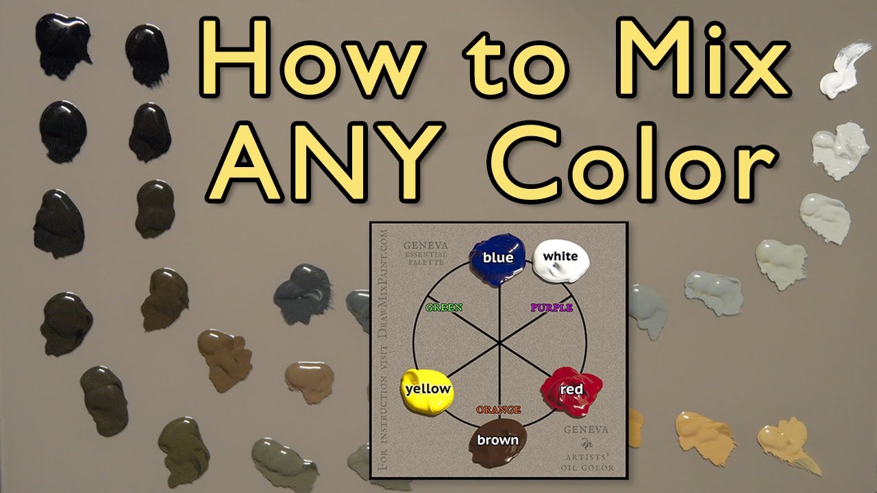 How to Mix ANY Color - No Talent Method - oil painting instruction