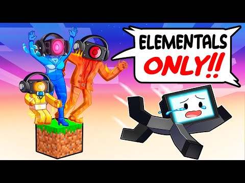 Mind-Blowing ONE GIRL on ELEMENTAL One Block!