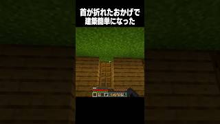 首が折れたマイクラ #minecraft