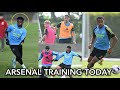 Bukayo Saka, Zinchenko & Jurien Timber Return to Arsenal Training Today | INSIDE TRAINING