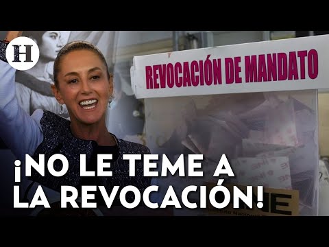Claudia Sheinbaum ve como "buena propuesta" adelantar la consulta de revocación de mandato a 2027