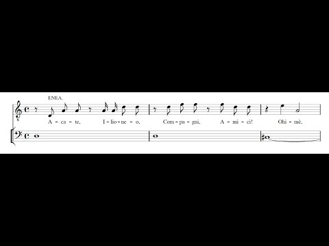 FRANCESCO CAVALLI: Lamento di Enea  - Dormi cara Didone PDF SCORE